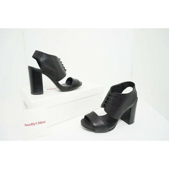 See by Chloe SB22105 Women's Shoes Platform High Heels Sandals Black Size US 6.5 - Picture 3 of 11